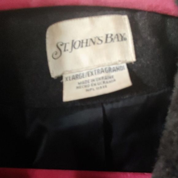 St.Johns Bay Grey wool coat - Picture 2 of 5